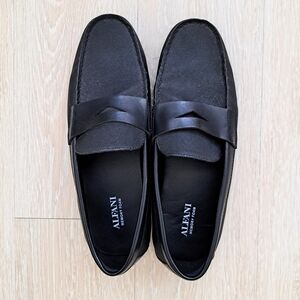 Alfani Black Penny Loafer Shoes SZ 8.5
